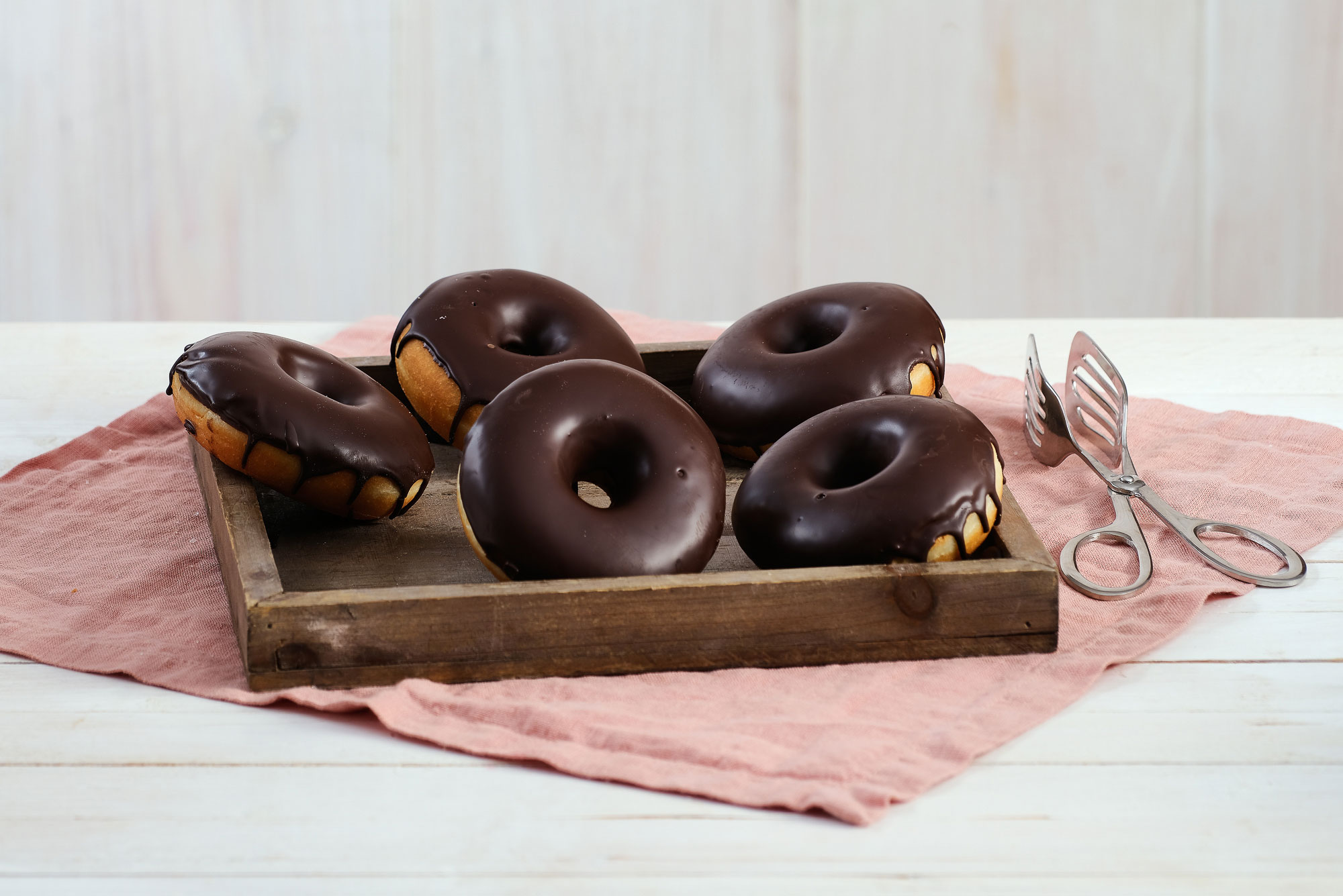 Donuts mit Schokolade