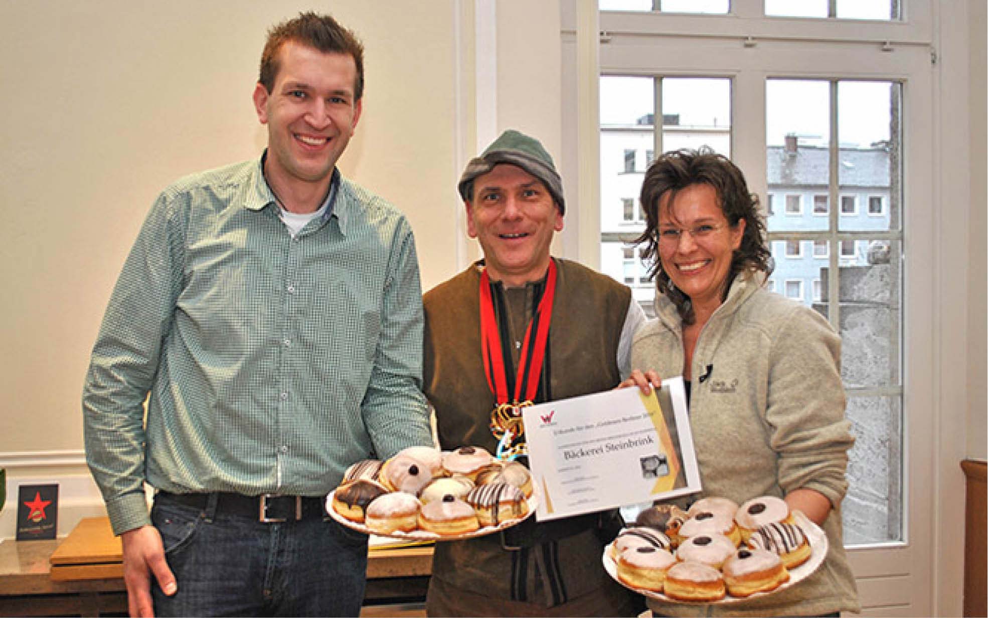 Verleihung Goldener Berliner mit Oberbürgermeister Andreas Mucke
