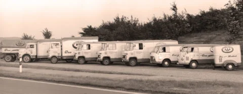 Bäckerei Steinbrink Fuhrpark mit Lieferwagen