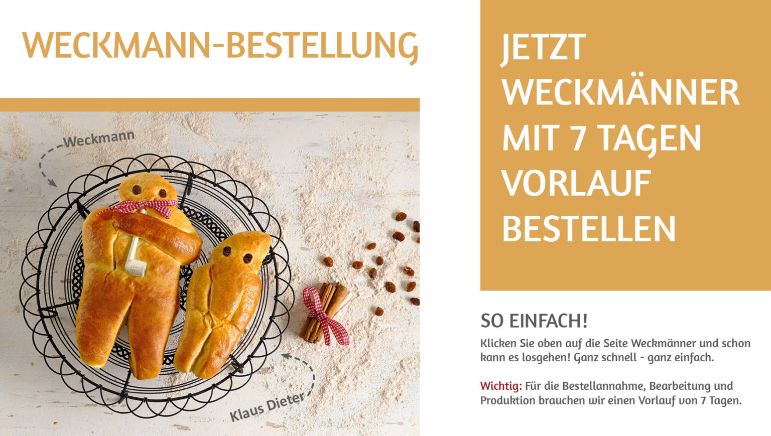weckmann bestellung 2026